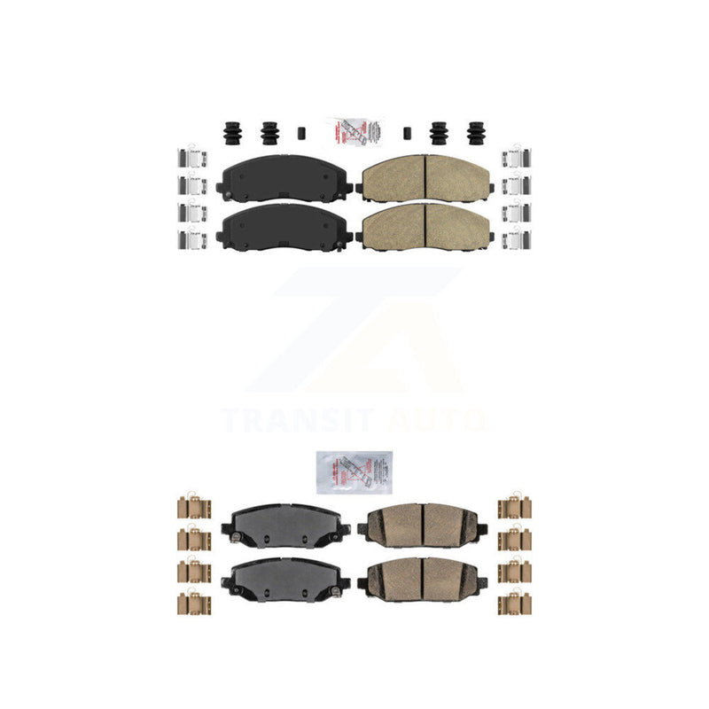 AmeriBRAKES KNF-100030 Disc Brake Pad for 2018-2022 Jeep Wrangler - Front and Rear