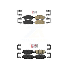 AmeriBRAKES KNF-100034 Disc Brake Pad for 2007-2017 Nissan Juke, Nissan Altima, Nissan Sentra - Front and Rear