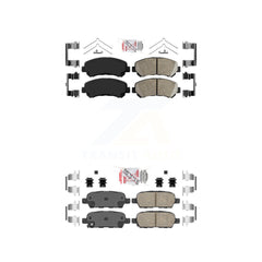 AmeriBRAKES KNF-100035 Disc Brake Pad for 2007-2012 Nissan Sentra - Front and Rear
