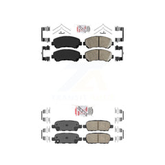 AmeriBRAKES KNF-100036 Disc Brake Pad for 2007-2012 Nissan Sentra - Front and Rear