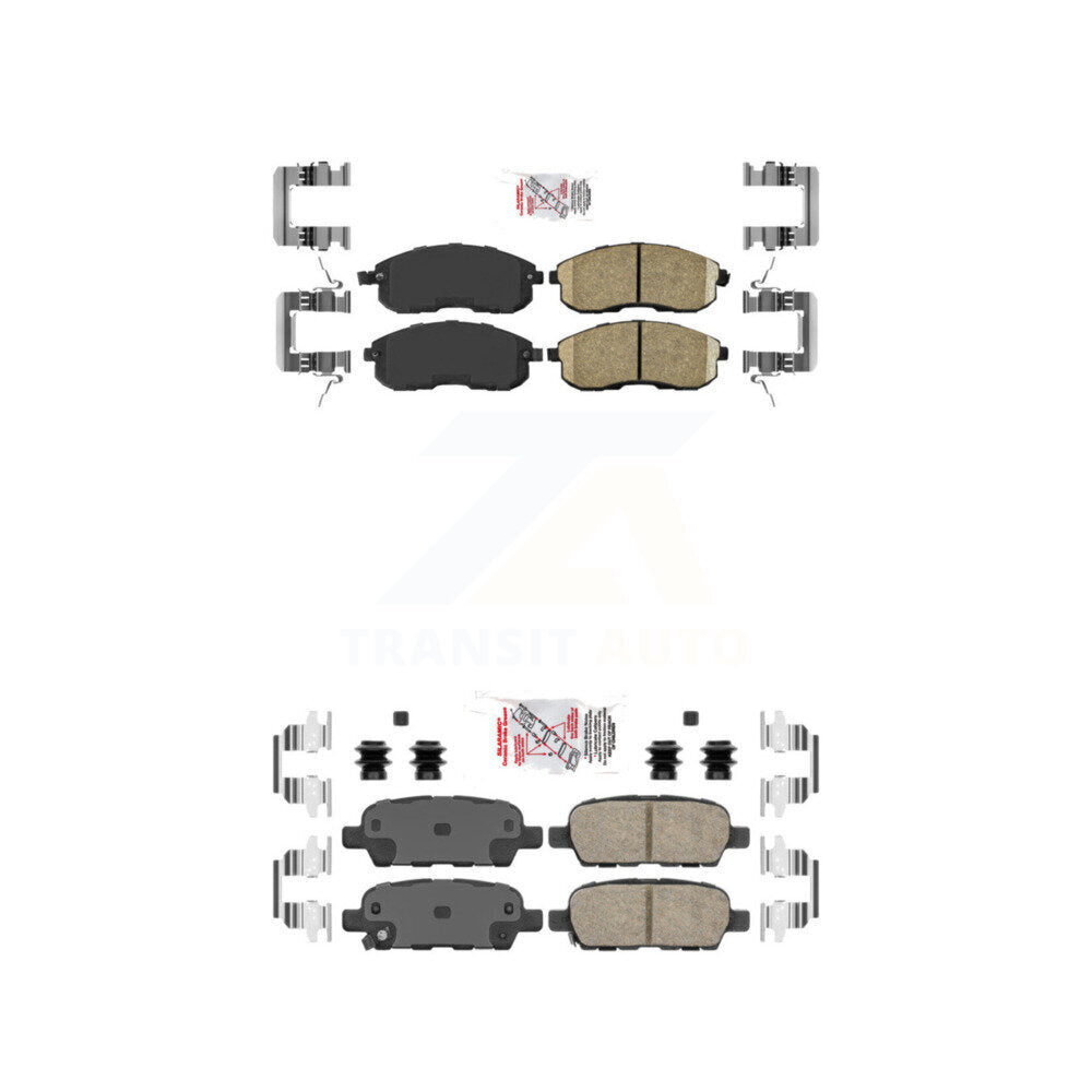 AmeriBRAKES KNF-100037 Disc Brake Pad for 2007-2012 Nissan Altima, Nissan Sentra - Front and Rear