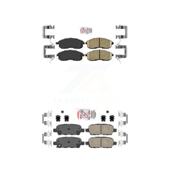AmeriBRAKES KNF-100037 Disc Brake Pad for 2007-2012 Nissan Altima, Nissan Sentra - Front and Rear