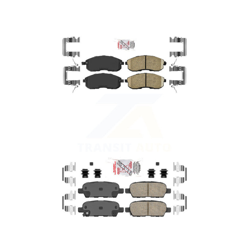 AmeriBRAKES KNF-100037 Disc Brake Pad for 2007-2012 Nissan Altima, Nissan Sentra - Front and Rear