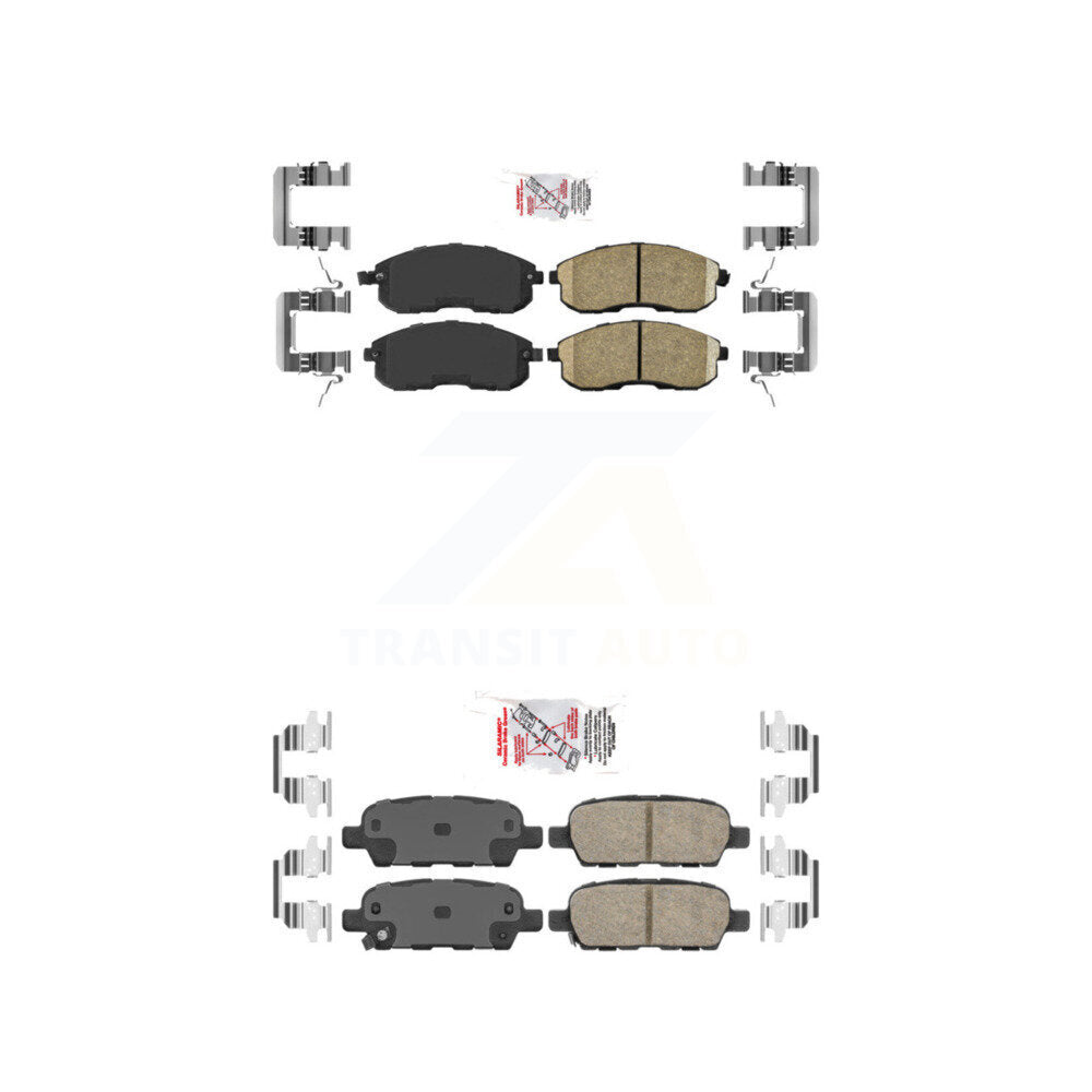 AmeriBRAKES KNF-100038 Disc Brake Pad for 2007-2012 Nissan Altima, Nissan Sentra - Front and Rear