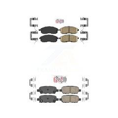 AmeriBRAKES KNF-100038 Disc Brake Pad for 2007-2012 Nissan Altima, Nissan Sentra - Front and Rear