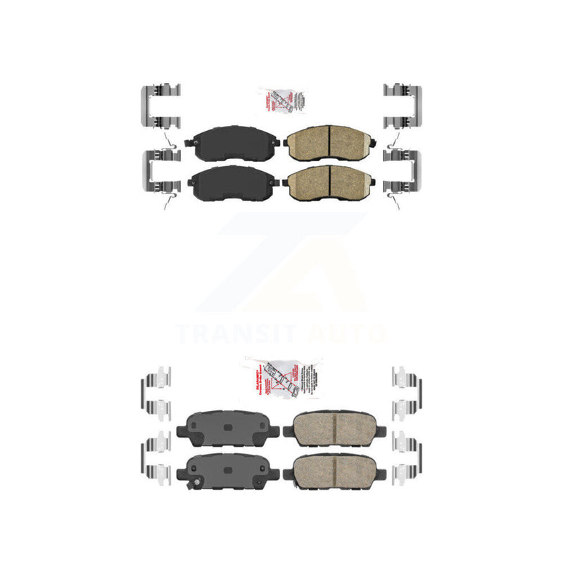 AmeriBRAKES KNF-100038 Disc Brake Pad for 2007-2012 Nissan Altima, Nissan Sentra - Front and Rear