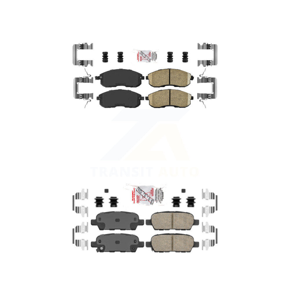 AmeriBRAKES KNF-100039 Disc Brake Pad for 2007-2012 Nissan Altima, Nissan Sentra - Front and Rear