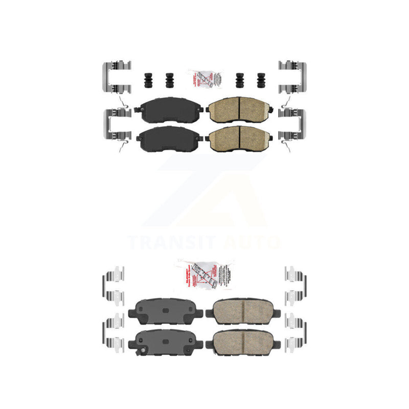 AmeriBRAKES KNF-100040 Disc Brake Pad for 2007-2012 Nissan Altima, Nissan Sentra - Front and Rear