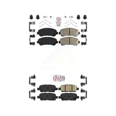 AmeriBRAKES KNF-100042 Disc Brake Pad for 2007-2022 Nissan Maxima, Nissan Juke and More - Front and Rear