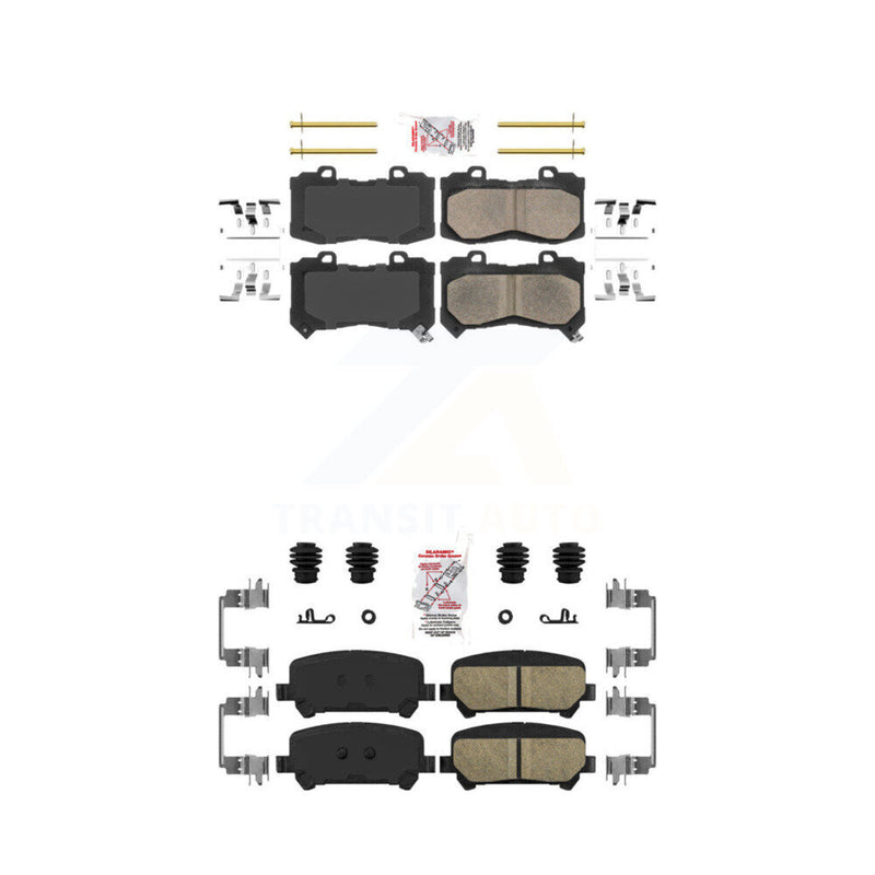 AmeriBRAKES KNF-100045 Disc Brake Pad for 2015-2020 Chevrolet Colorado, GMC Canyon - Front and Rear