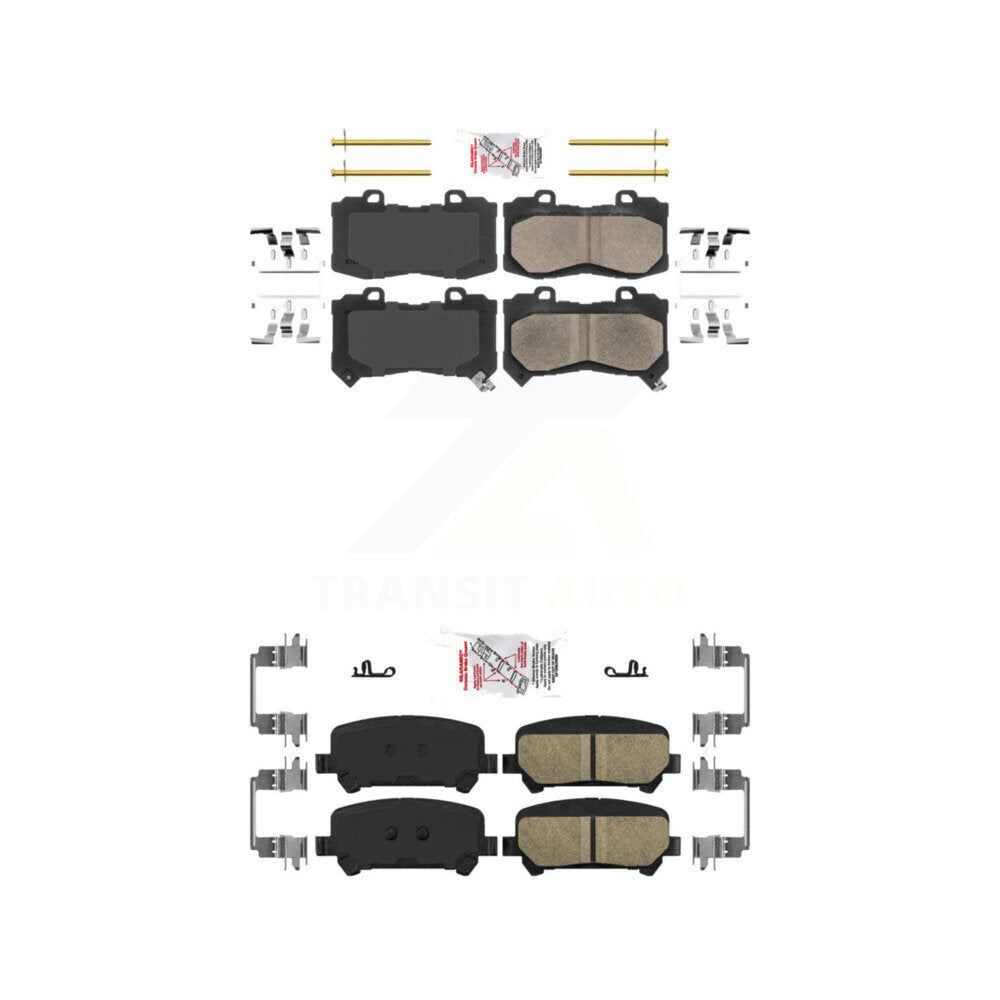 AmeriBRAKES KNF-100046 Disc Brake Pad for 2015-2020 Chevrolet Colorado, GMC Canyon - Front and Rear
