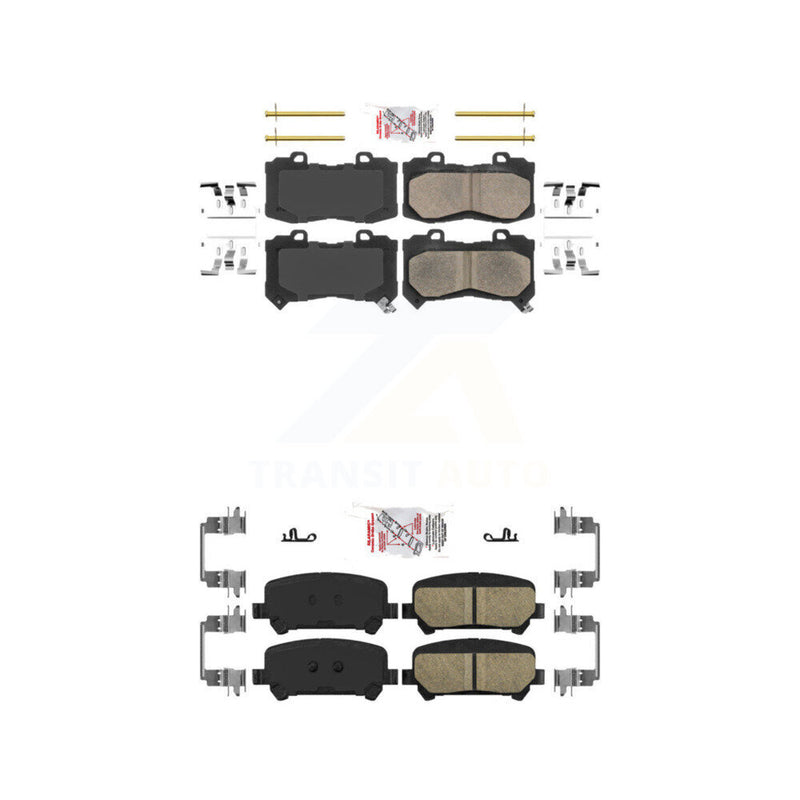 AmeriBRAKES KNF-100046 Disc Brake Pad for 2015-2020 Chevrolet Colorado, GMC Canyon - Front and Rear