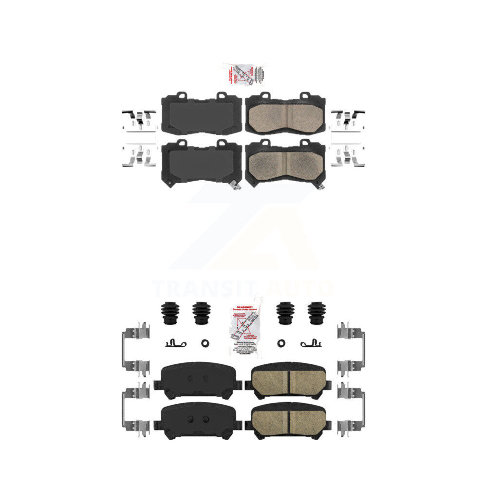 AmeriBRAKES KNF-100047 Disc Brake Pad for 2015-2020 Chevrolet Colorado, GMC Canyon - Front and Rear