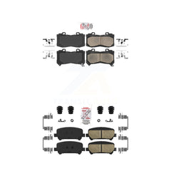 AmeriBRAKES KNF-100047 Disc Brake Pad for 2015-2020 Chevrolet Colorado, GMC Canyon - Front and Rear