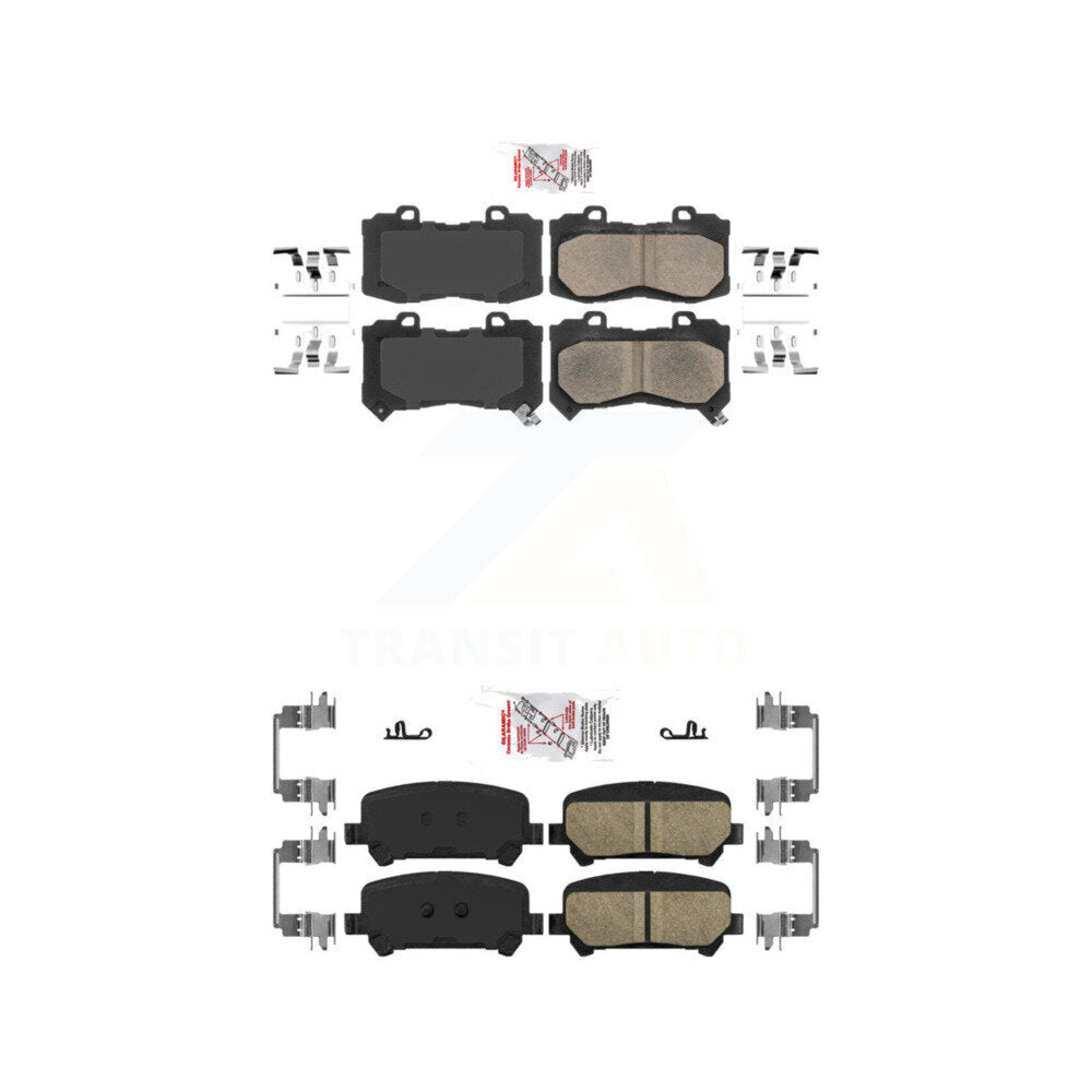 AmeriBRAKES KNF-100048 Disc Brake Pad for 2015-2020 Chevrolet Colorado, GMC Canyon - Front and Rear