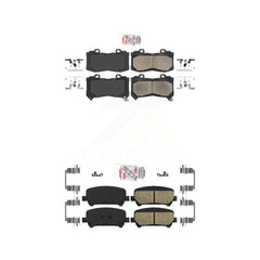 AmeriBRAKES KNF-100048 Disc Brake Pad for 2015-2020 Chevrolet Colorado, GMC Canyon - Front and Rear