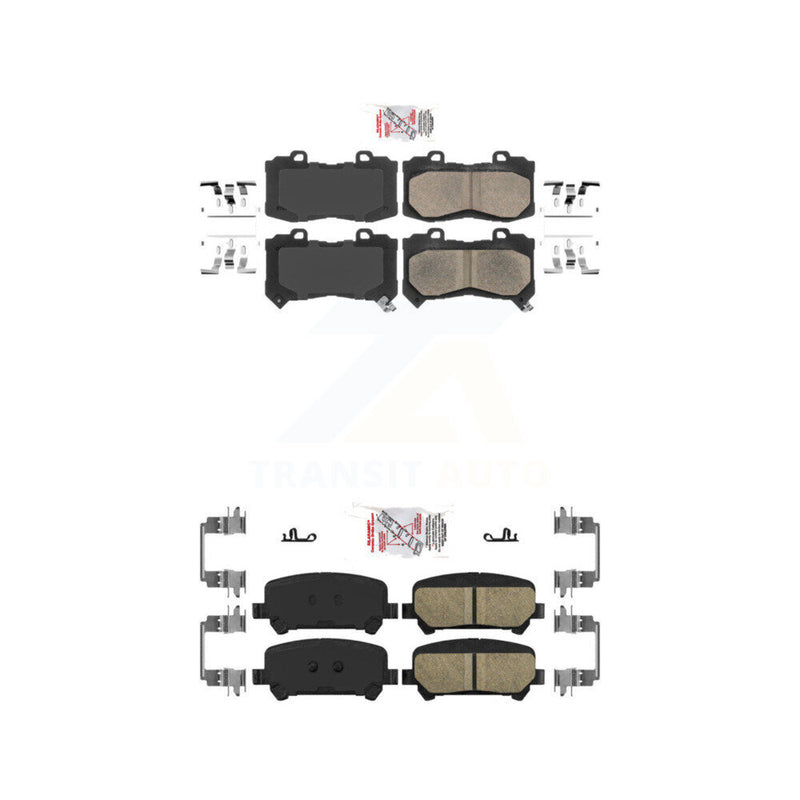 AmeriBRAKES KNF-100048 Disc Brake Pad for 2015-2020 Chevrolet Colorado, GMC Canyon - Front and Rear