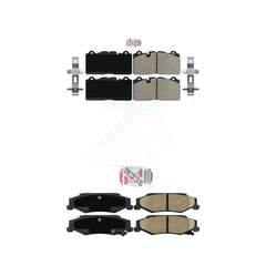 AmeriBRAKES KNF-100053 Disc Brake Pad for 2012 Chevrolet Corvette - Front and Rear