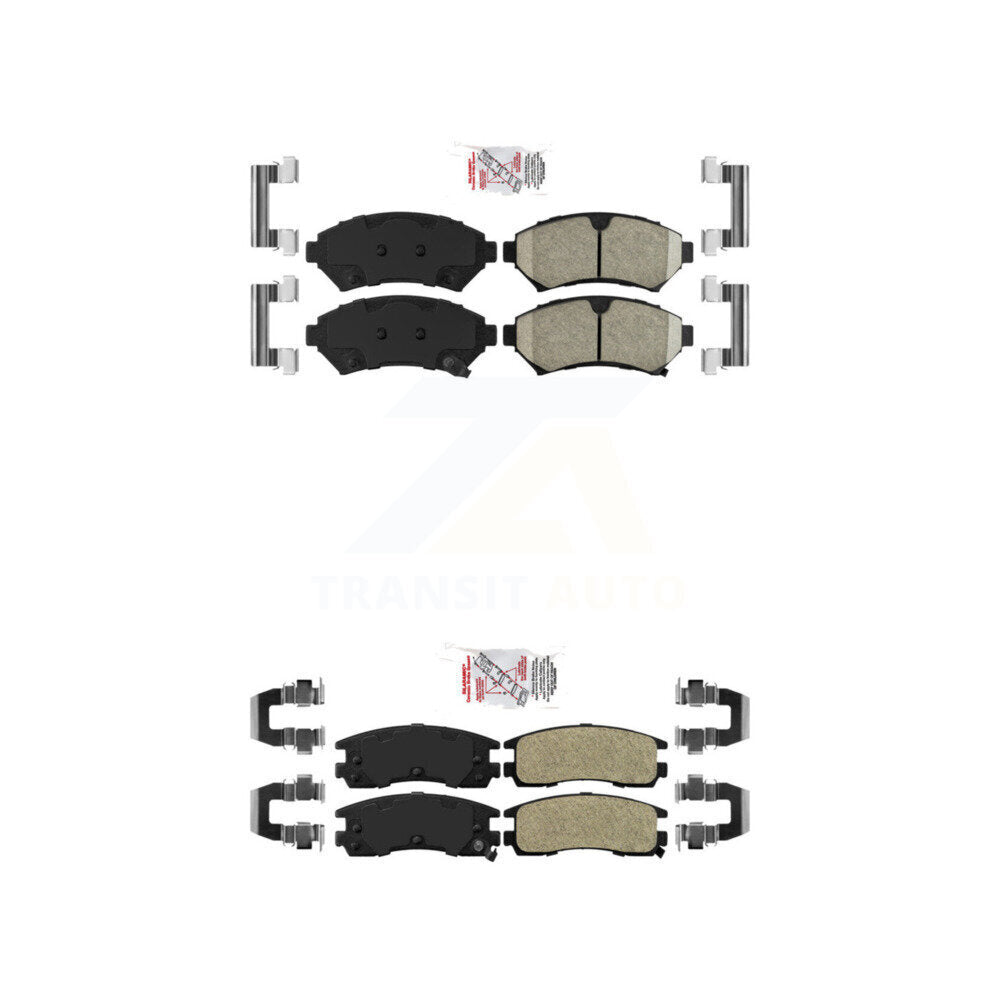 AmeriBRAKES KNF-100056 Disc Brake Pad for 1997-2005 Pontiac Bonneville, Cadillac Seville and More - Front and Rear