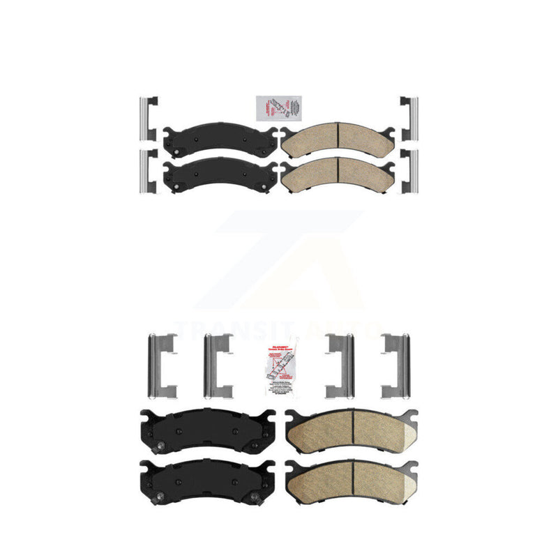 AmeriBRAKES KNF-100061 Disc Brake Pad for 1999-2013 Chevrolet Silverado 1500 HD Classic, Chevrolet Silverado 2500 HD Classic and More - Front and Rear