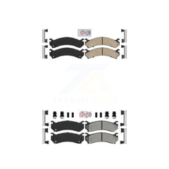AmeriBRAKES KNF-100062 Disc Brake Pad for 1999-2013 Chevrolet Silverado 1500 HD Classic, Chevrolet Silverado 2500 HD Classic and More - Front and Rear