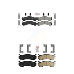 AmeriBRAKES KNF-100063 Disc Brake Pad for 1999-2013 Chevrolet Silverado 1500 HD Classic, Chevrolet Silverado 2500 HD Classic and More - Front and Rear