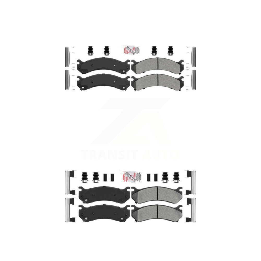 AmeriBRAKES KNF-100064 Disc Brake Pad for 1999-2013 Chevrolet Silverado 1500 HD Classic, Chevrolet Silverado 2500 HD Classic and More - Front and Rear