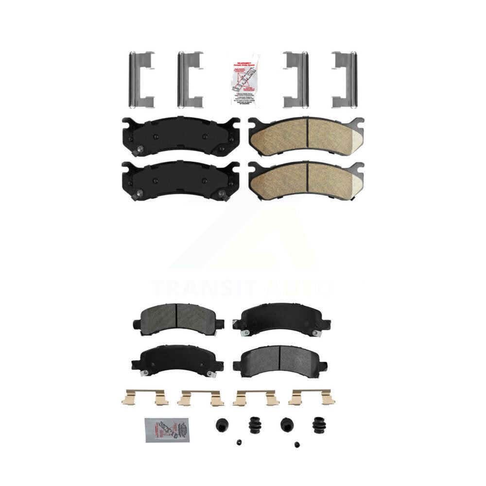 AmeriBRAKES KNF-100067 Disc Brake Pad for 2002-2008 Cadillac Escalade, Chevrolet Avalanche 1500 and More - Front and Rear