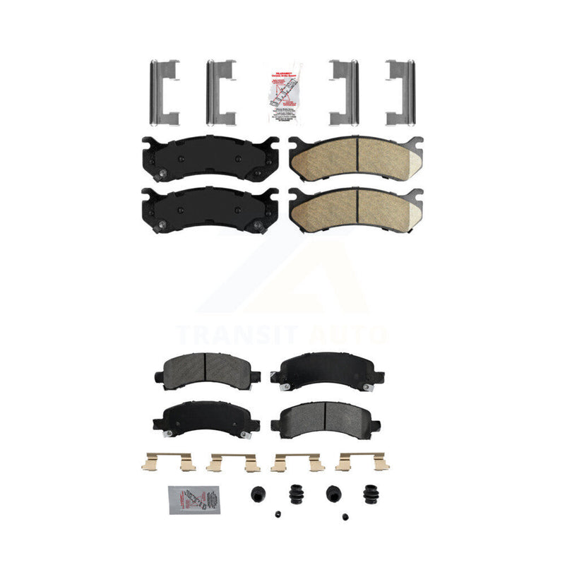 AmeriBRAKES KNF-100067 Disc Brake Pad for 2002-2008 Cadillac Escalade, Chevrolet Avalanche 1500 and More - Front and Rear