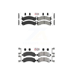 AmeriBRAKES KNF-100069 Disc Brake Pad for 2003-2020 Chevrolet Express 4500, Chevrolet Express 2500 and More - Front and Rear