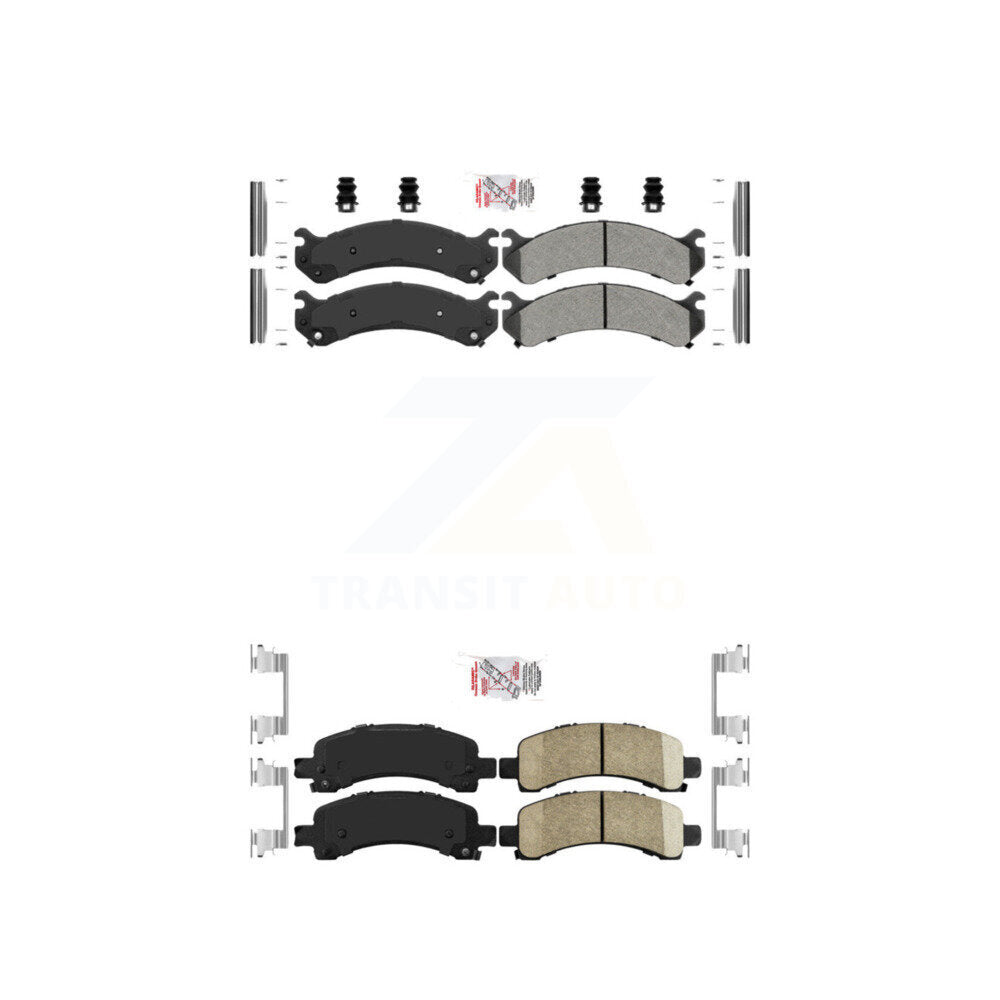 AmeriBRAKES KNF-100070 Disc Brake Pad for 2003-2020 Chevrolet Express 4500, Chevrolet Express 2500 and More - Front and Rear