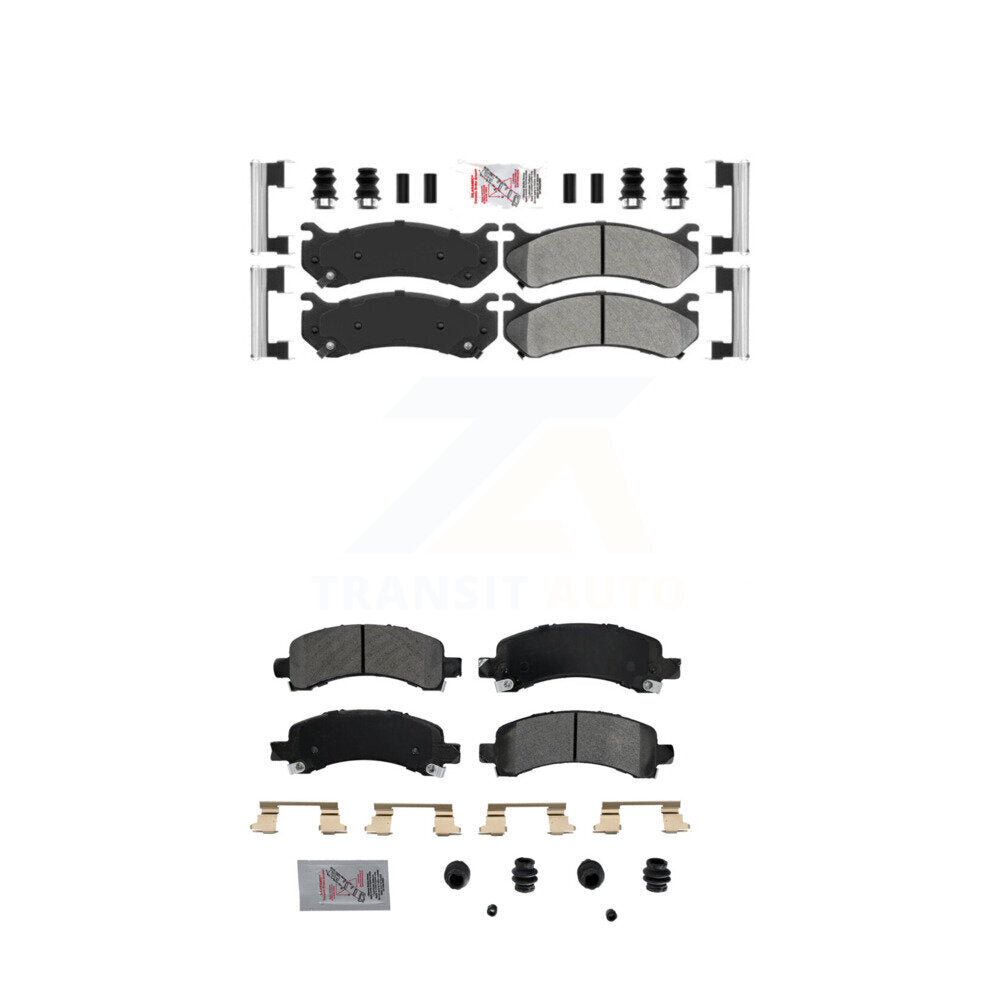 AmeriBRAKES KNF-100071 Disc Brake Pad for 2002-2008 Cadillac Escalade, Chevrolet Avalanche 1500 and More - Front and Rear
