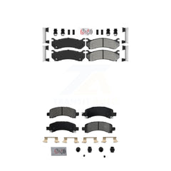 AmeriBRAKES KNF-100071 Disc Brake Pad for 2002-2008 Cadillac Escalade, Chevrolet Avalanche 1500 and More - Front and Rear