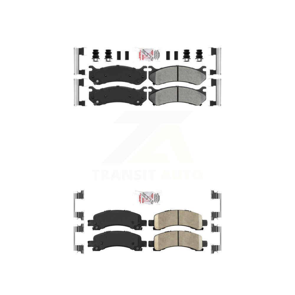 AmeriBRAKES KNF-100072 Disc Brake Pad for 2002-2008 Cadillac Escalade, Chevrolet Avalanche 1500 and More - Front and Rear