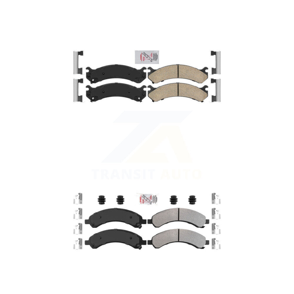 AmeriBRAKES KNF-100073 Disc Brake Pad for 2003-2008 Chevrolet Express 3500, GMC Savana 3500 - Front and Rear