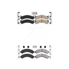AmeriBRAKES KNF-100073 Disc Brake Pad for 2003-2008 Chevrolet Express 3500, GMC Savana 3500 - Front and Rear