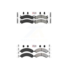 AmeriBRAKES KNF-100074 Disc Brake Pad for 2003-2008 Chevrolet Express 3500, GMC Savana 3500 - Front and Rear