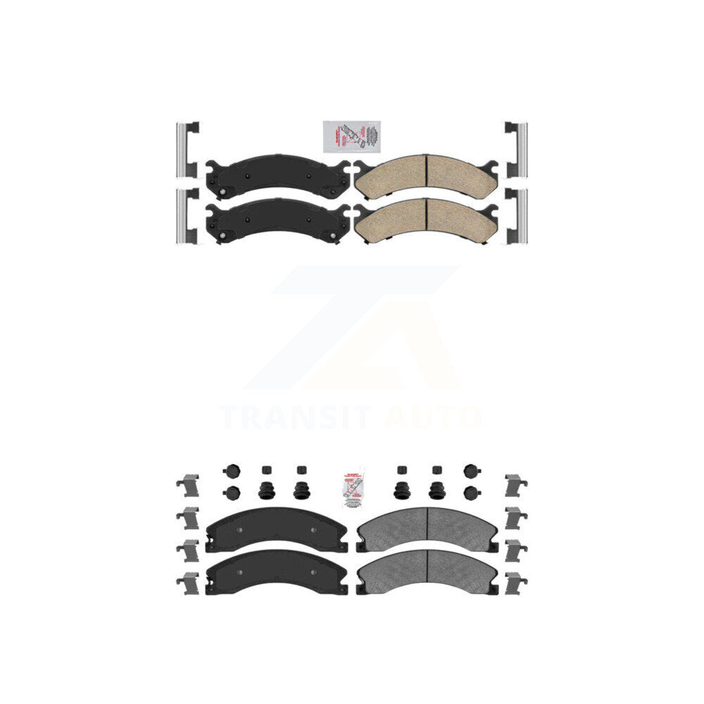AmeriBRAKES KNF-100076 Disc Brake Pad for 2009-2020 Chevrolet Express 4500, Chevrolet Express 3500 and More - Front and Rear