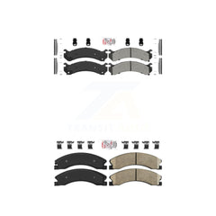 AmeriBRAKES KNF-100078 Disc Brake Pad for 2009-2020 Chevrolet Express 4500, Chevrolet Express 3500 and More - Front and Rear