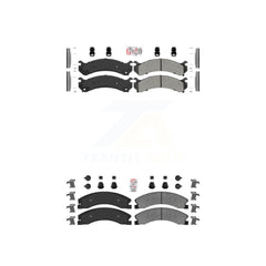 AmeriBRAKES KNF-100079 Disc Brake Pad for 2009-2020 Chevrolet Express 4500, Chevrolet Express 3500 and More - Front and Rear