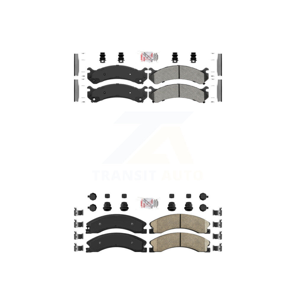 AmeriBRAKES KNF-100080 Disc Brake Pad for 2009-2020 Chevrolet Express 4500, Chevrolet Express 3500 and More - Front and Rear