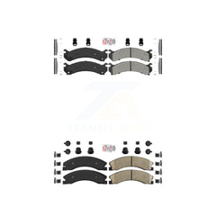 AmeriBRAKES KNF-100080 Disc Brake Pad for 2009-2020 Chevrolet Express 4500, Chevrolet Express 3500 and More - Front and Rear