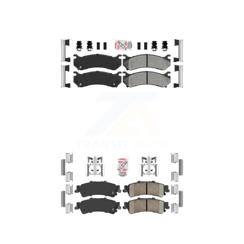 AmeriBRAKES KNF-100083 Disc Brake Pad for 1999-2007 Chevrolet Silverado 1500 Classic, GMC Sierra 1500 Classic and More - Front and Rear