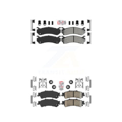 AmeriBRAKES KNF-100084 Disc Brake Pad for 1999-2007 Chevrolet Silverado 1500 Classic, GMC Sierra 1500 Classic and More - Front and Rear