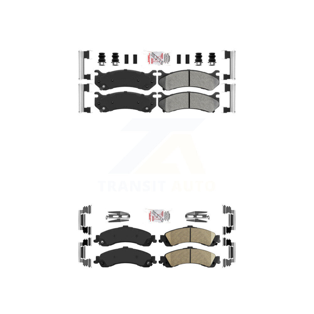 AmeriBRAKES KNF-100091 Disc Brake Pad for 2000-2006 Chevrolet Silverado 1500, GMC Sierra 1500 and More - Front and Rear
