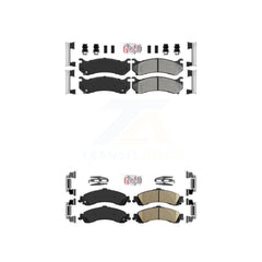 AmeriBRAKES KNF-100091 Disc Brake Pad for 2000-2006 Chevrolet Silverado 1500, GMC Sierra 1500 and More - Front and Rear