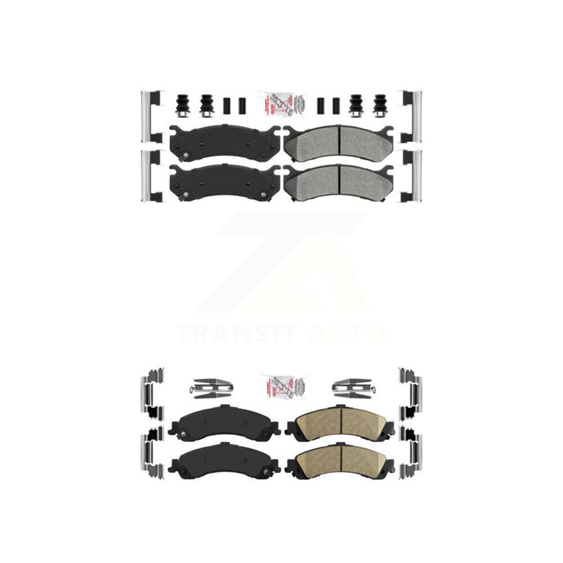 AmeriBRAKES KNF-100091 Disc Brake Pad for 2000-2006 Chevrolet Silverado 1500, GMC Sierra 1500 and More - Front and Rear