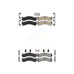 AmeriBRAKES KNF-100094 Disc Brake Pad for 2001-2010 Chevrolet Silverado 3500 Classic, Chevrolet Silverado 3500 HD and More - Front and Rear