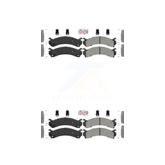 AmeriBRAKES KNF-100096 Disc Brake Pad for 2001-2010 Chevrolet Silverado 3500 Classic, Chevrolet Silverado 3500 HD and More - Front and Rear