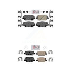 AmeriBRAKES KNF-100097 Disc Brake Pad for 2019-2020 Hyundai Santa Fe - Front and Rear